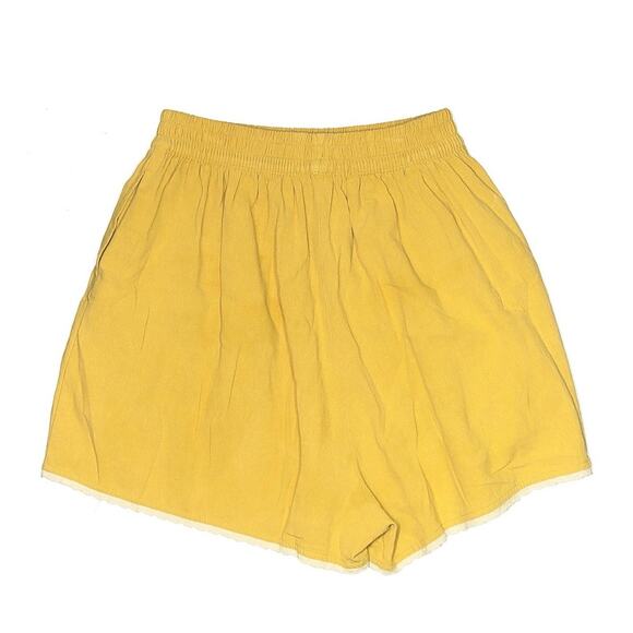 Anthropologie Meadows Caspia Embroidered Yellow Floral shorts US 2 - Picture 3 of 5
